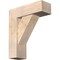 Ekena Millwork Traditional Block Smooth Bracket w/ Offset Brace, Douglas Fir, 7 1/2"W x 22"D x 26"H BKT0806X22X26TRA05SDF - alternate 1